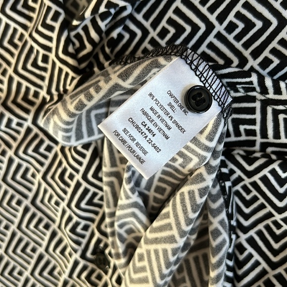 Black and white graphic print blouse - Picture 4 of 4